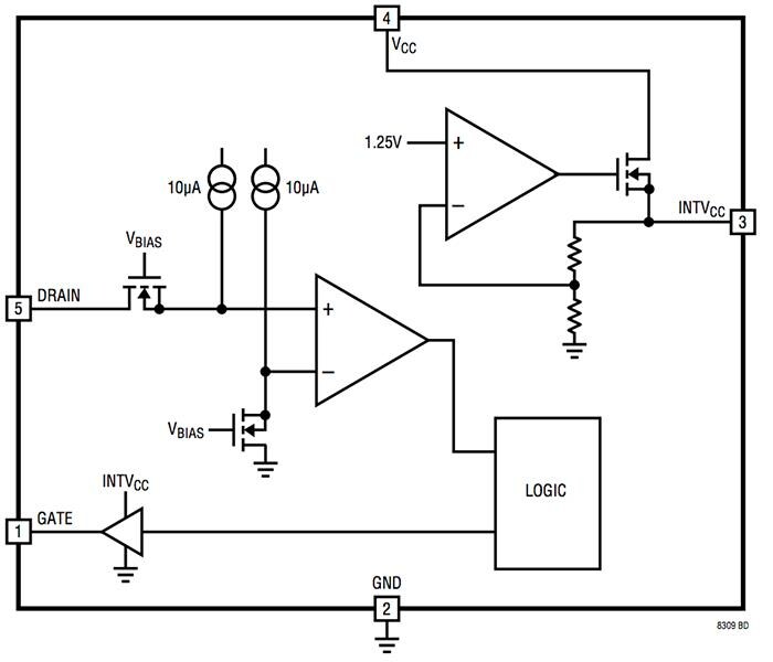 Block Diagram - Analog Devices Inc. LT8309 Secondary-Side Rectifier Drivers